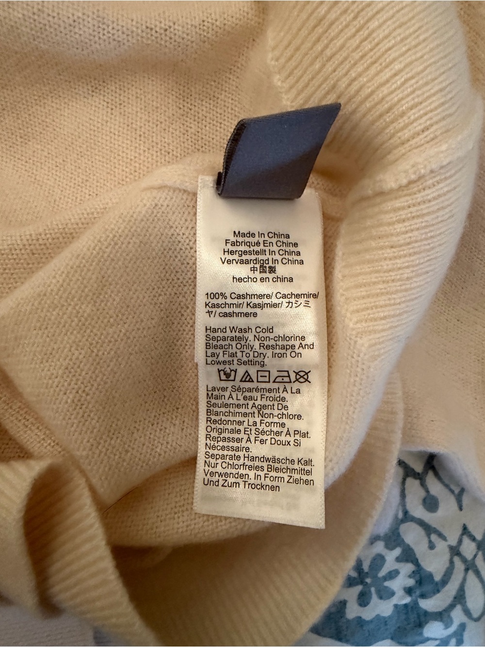 J. Crew Cream Cashmere Relaxed Crewneck Sweater Size Medium NWT - Picture 9 of 9